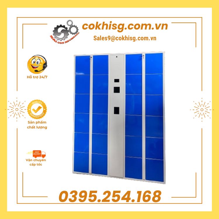Tủ locker bằng thép sơn tĩnh điện
